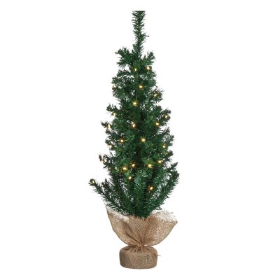 Brad decorativ cu lumini, 90 cm, 40 x LED, lumina calda foto