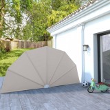 VidaXL Copertină laterală pliabilă de terasă, crem, 200 cm