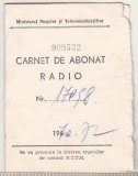 bnk div Carnet abonat radio 1970-1972