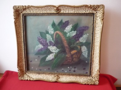 TABLOU ULEI PE PANZA, COS CU LILIAC foto