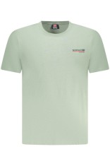 Norway Tricou barbati din bumbac cu logo text , regular fit, verde, M