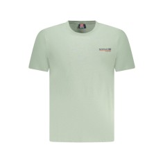 Norway Tricou barbati din bumbac cu logo text , regular fit, verde, M