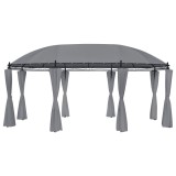 vidaXL Pavilion cu perdele, antracit, 520x349x255 cm