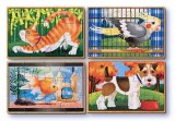 Set 4 puzzle lemn in cutie Animale de companie Melissa and Doug, Melissa &amp; Doug