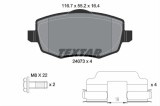 Set placute frana TEXTAR 2407302