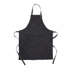 Sort de bucatarie, Vinga by AleXer, 42FEB230682, Unisex, 90x70x0.5 cm, Bumbac, Negru, saculet voiaj inclus foto