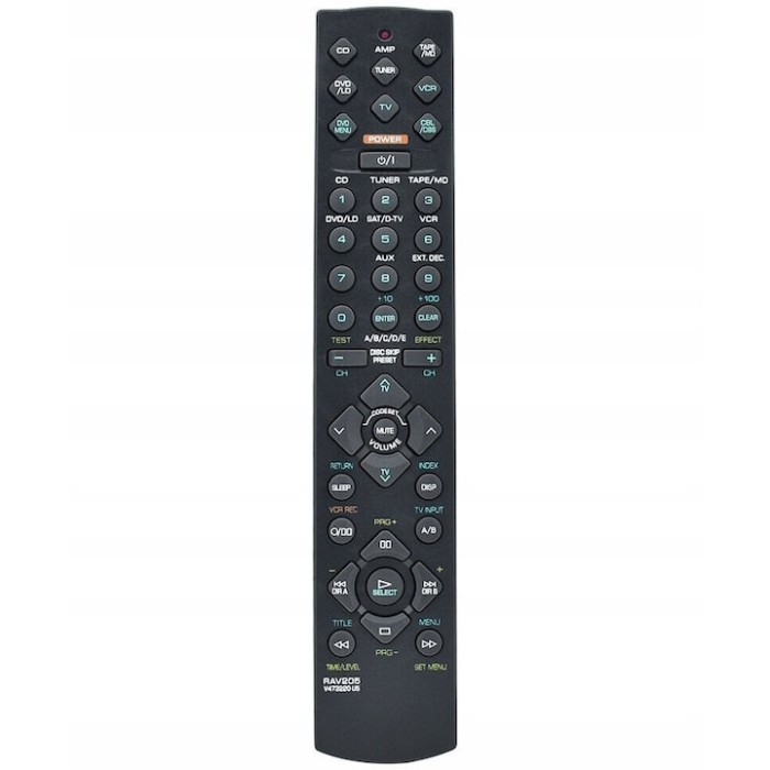 Telecomanda pentru Yamaha RAV205 V473220US, x-remote, Negru