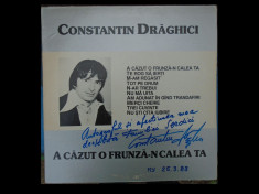 Disc vinil unic - Constantin Draghici LP cu autograf!! foto