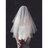 Voal Mireasa cu Pieptene, Alb - 85cm - 75111