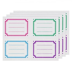 Etichete Autocolante, Clasice, Multicolor, 7x5.5 cm, Set 40 Bucăți foto
