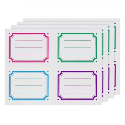 Etichete Autocolante, Clasice, Multicolor, 7x5.5 cm, Set 40 Bucăți foto