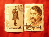 Serie URSS 1965 - 100 Ani K. Serov , 2 valori stampilate, Stampilat