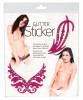 Tatuaj Intim Temporar cu Strassuri Cottelli Collection "Sticker Glitter Tattoo" - Violet
