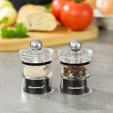 Set 2 Rasnite Manuale Klausberg, Ceramica, Pentru Sare si Piper, Mini 6.5cm