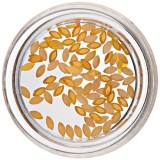 Ovale pentru decorarea unghiilor - galben-portocaliu perlat
