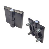 Cumpara ieftin Balama din metal pentru vestiar, cu surub, negru, 60 x 60 mm, 2 buc / set