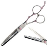Foarfece de filat pentru dreptaci 6,0 Pink Diamnond marca profesională WOLF