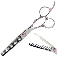 Foarfece de filat pentru dreptaci 6,0 Pink Diamnond marca profesională WOLF
