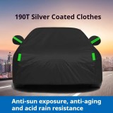 Prelata husa masina autoturism neagra Oxford Premium interior argintiu XXL 540x195x150cm 150 lei, L 480x175x150cm 130 lei. XL 510x185x150cm 140 lei