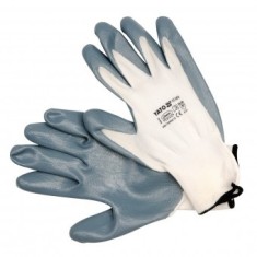 Manusi de lucru Yato YT-7474, nylon cu protectie nitril, marimea L