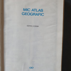 Mic atlas geografic - A. Barsan, 1968, stare buna, cartonat, foarte multe harti