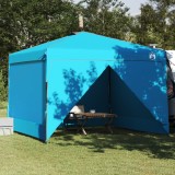 vidaXL Cort cu Copertină albastru 300 x 300 x 227 / 236 / 245 cm