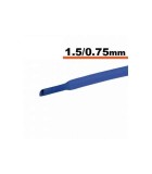 Tub termocontractibil albastru 1.5mm/ 0.75mm 0.5m, Oem