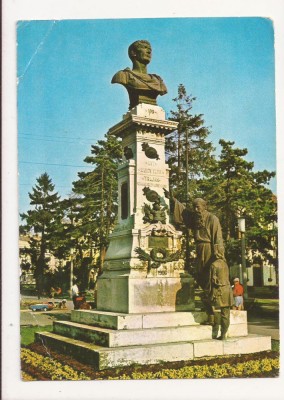 F1 - Carte Postala - Braila, Statuia Imparatului Traian, circulata 1975 foto