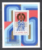 D.D.R.1974 25 ani Republica Democrata-Bl. SD.407, Nestampilat
