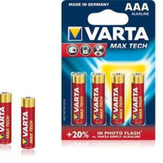Baterii alcaline AAA Varta Max Tech 4buc