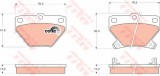 Set placute frana,frana disc TOYOTA YARIS (P1) (1999 - 2005) TRW GDB3243