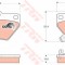 Set placute frana,frana disc TOYOTA YARIS (P1) (1999 - 2005) TRW GDB3243
