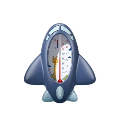 Termometru pentru baie, flippy, plutitor, rezistent la apa, multifunctional, model avion, 11x10x4 cm, albastru foto