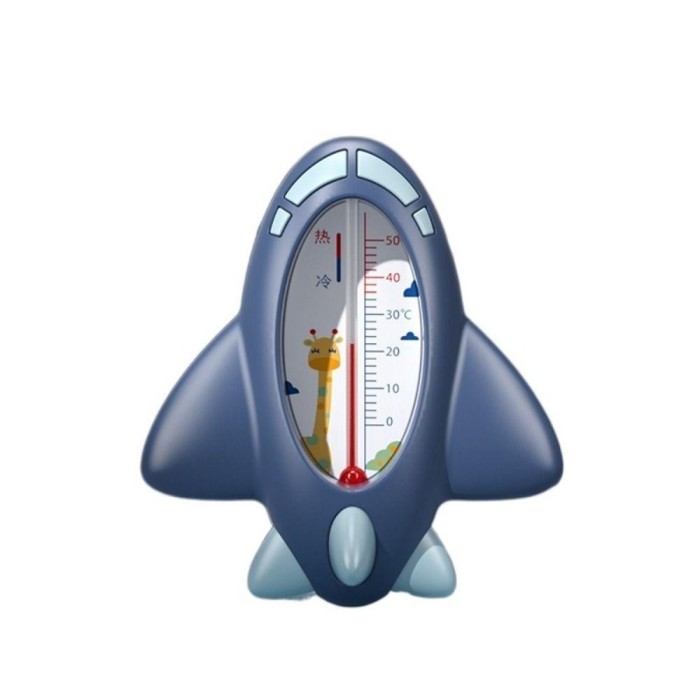 Termometru pentru baie, flippy, plutitor, rezistent la apa, multifunctional, model avion, 11x10x4 cm, albastru