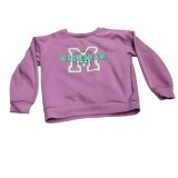 Bluza groasa pentru fetite , culoarea roz , marimea 7-8 ani