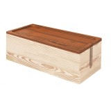 Cumpara ieftin Cutie pentru organizarea cablurilor Nature Supplies, 23.5 x 12 x 12 cm, lemn, natur, maro