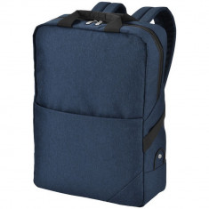 Rucsac Laptop, Everestus, NR, 15.6 inch, de mare densitate 600D poliester, albastru, negru, saculet si eticheta bagaj incluse foto