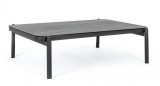 Cumpara ieftin Masuta de cafea din fier cu blat din ceramica gri Florencia 120 cm x 75 cm x 36 h