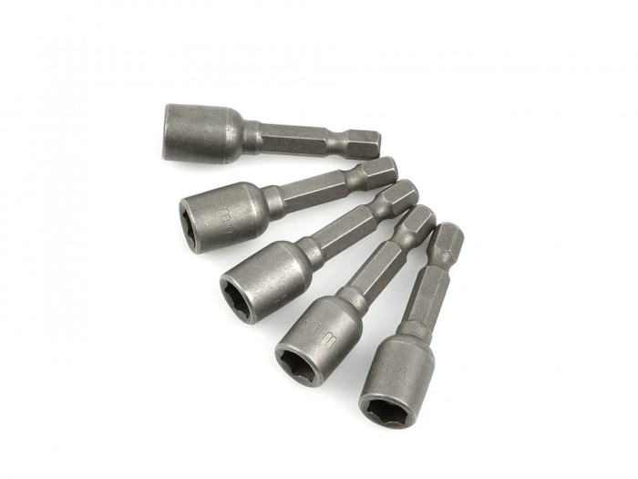 Set 5 adaptori magnetici pentru surubelnita, 8mmx48mm 1/4 &quot;, Geko G15006