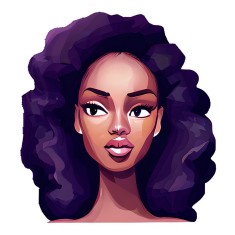 Sticker decorativ, Woman, Negru, 66 cm, 10599ST foto