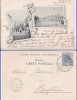 Craiova- Gara, piata - litografie, Circulata, Printata