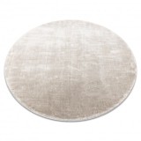Covor VISCO cerc argintiu 3 pluș, IMITARE BLANĂ DE IEPURE, cerc 160 cm