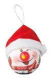 Glob decorativ - LED Bauble Foam Snowman Red Hat - LED Om De Zapada Cu Fes Rosu | Kaemingk