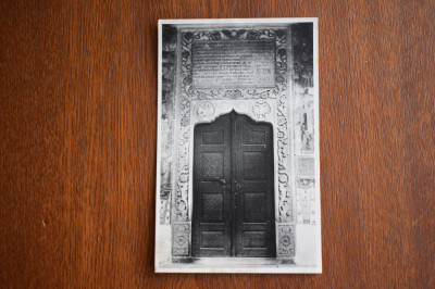 CP Manastirea Horezu Hurezi 1938 Foto J. Fischer portalul bisericii foto