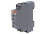 Timer DPDT 0,05s-100h pentru șină DIN 24-240VAC/DC