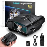 Binoclu Profesional cu Functie Night Vision, Inregistrare Video 4K, Zoom Reglabil si Infrarosu, Negru
