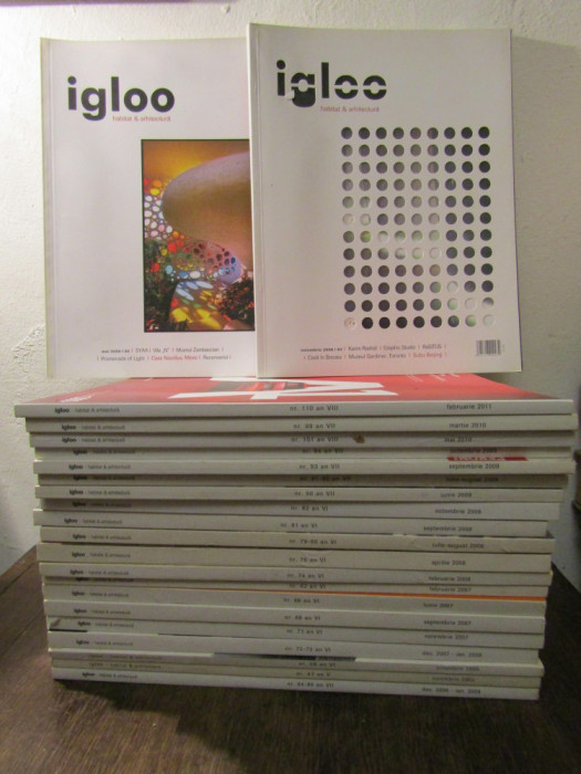 23 numere revista IGLOO: habitat &amp; arhitectură (2005 - 2011)