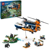LEGO&reg; City - Elicopterul unui explorator al junglei la tabara de baza 60437, 881 piese