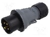 Conector alimentare AC, IEC 60309, IP44, 16A, 500V AC, 4 pini, AMPHENOL - 2CMA101957R1000