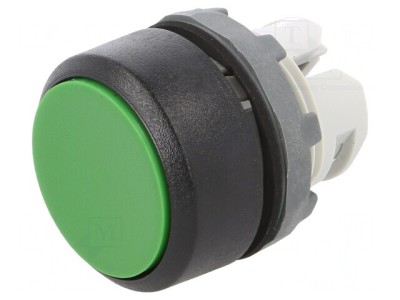 Comutator Buton Apăsare 22mm Verde foto